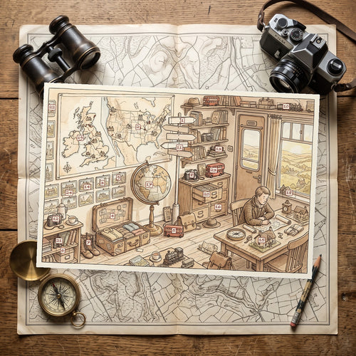 Literary Landmarks -  Advent Calendar Card