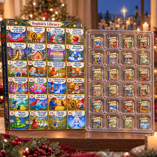 Guess The Comic Books, 24 Days Of Bookish Adventures Gift For Granddaughter, Grandson, Book Lovers - Personalized Christmas Advent Calendar