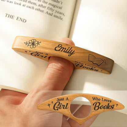 Just A Girl Who Loves Books - Personalized Book Page Holder