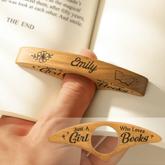 Just A Girl Who Loves Books - Personalized Book Page Holder