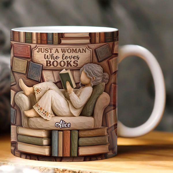 Lost In My Own World Bookish Gifts For Book Lovers - Personalized Ceramic Coffee Mug