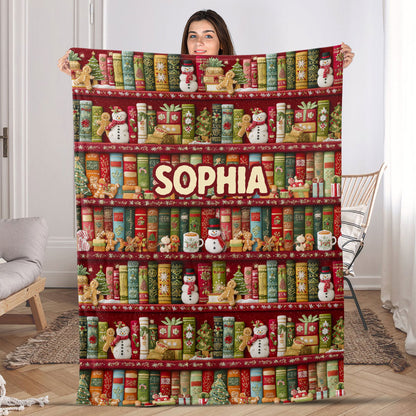 My Christmas Reading Blanket - Personalized Fleece Blanket