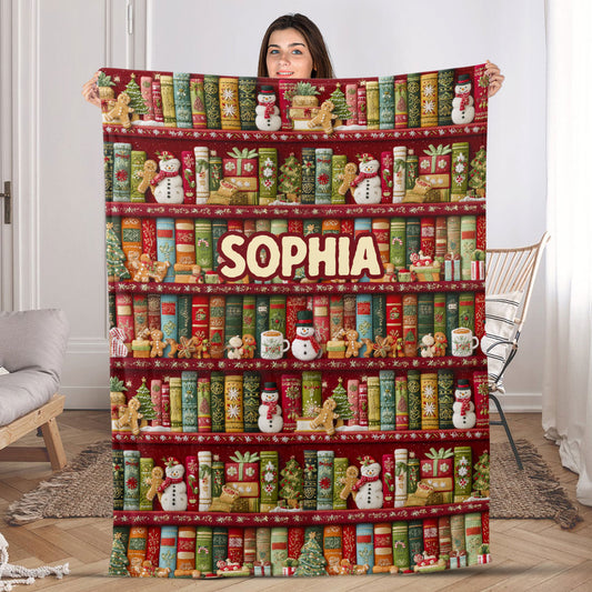 My Christmas Reading Blanket - Personalized Fleece Blanket