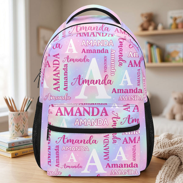 Custom Name Alphabet - Personalized Backpack