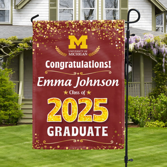 Custom Graduation - Personalized Garden Flag