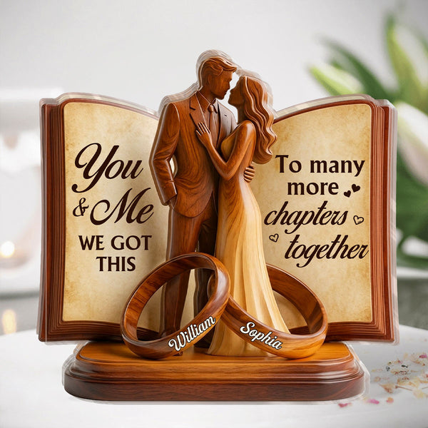 To Many More Chapters Together - Personalized Custom Shaped Acrylic Plaque