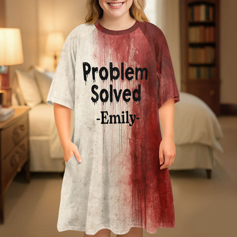 Bloody Problem Solved - Personalized Sleep Tee