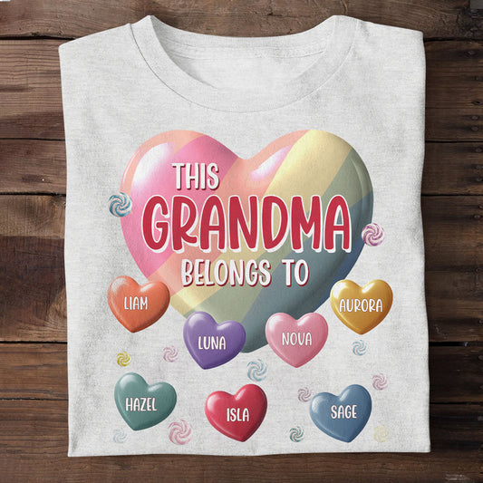 This Grandma Belongs To - Personalized Unisex T-shirt