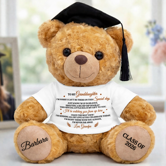 I'm Sending My Love As You Celebrate - Personalized Graduation Bear With Card