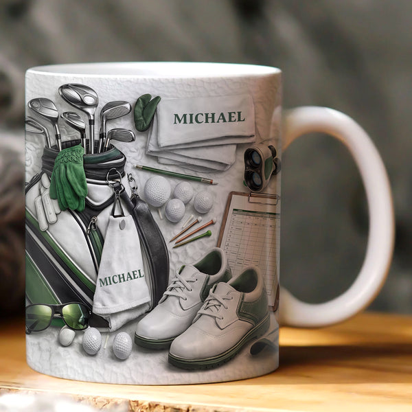 Golf Lover’s Par-Fect Day - Personalized Ceramic Coffee Mug