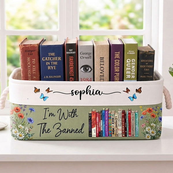 I'm With The Banned - Personalized Storage Basket