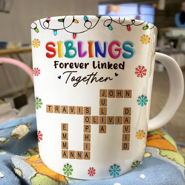 Forever Linked Together - Personalized Ceramic Coffee Mug