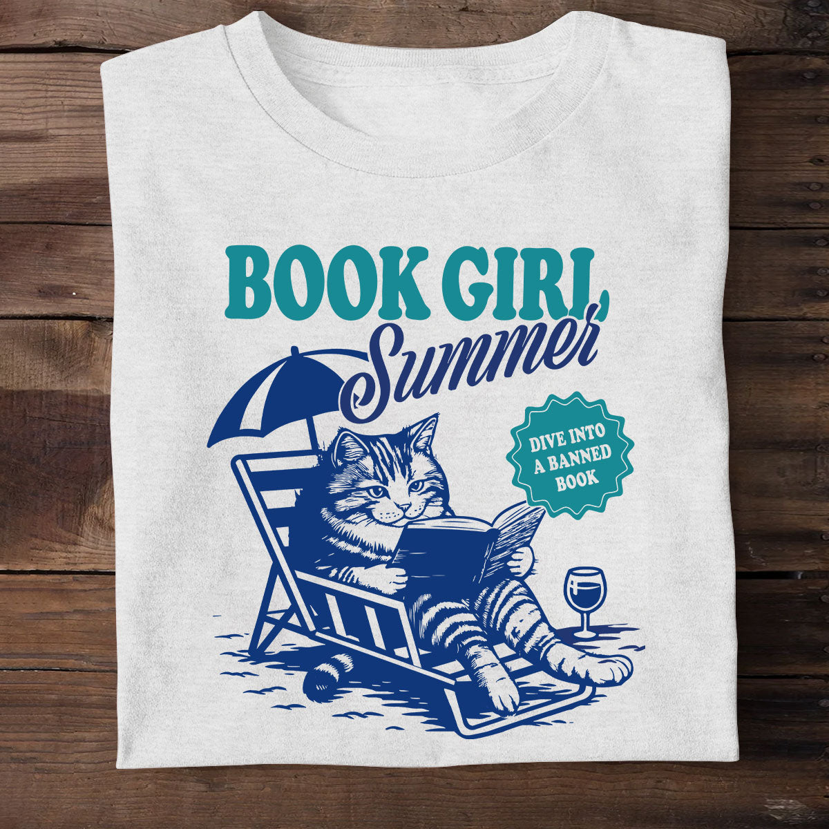 Book Girl Summer -  2D Unisex T-shirt