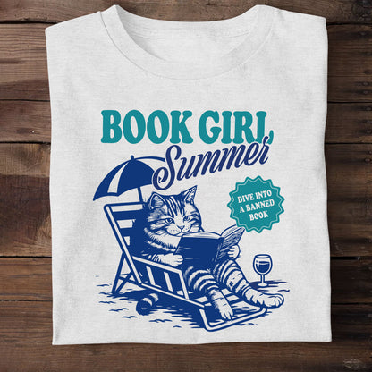 Book Girl Summer -  2D Unisex T-shirt
