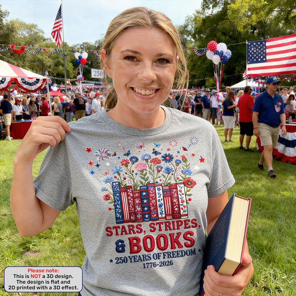 American 250th Book Lovers - Personalized 2D Unisex T-shirt