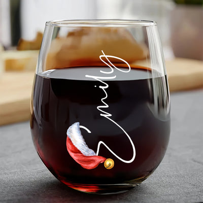 Custom Name Christmas Glass