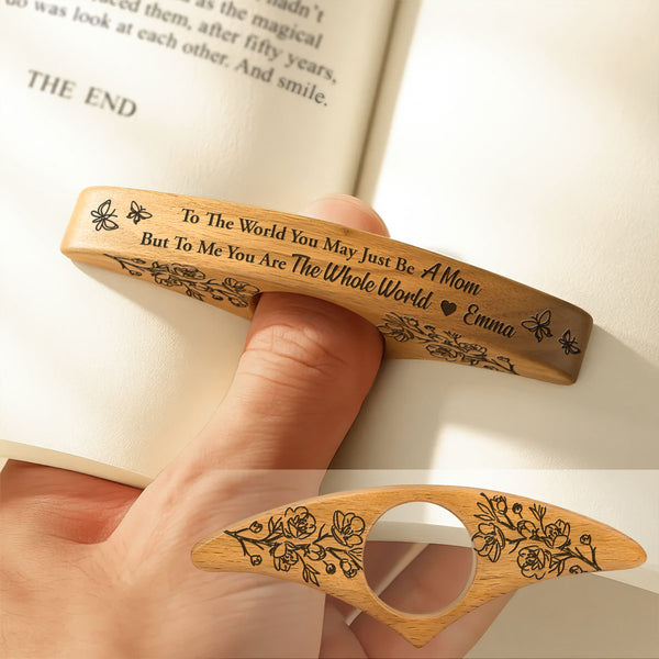 I Love You Mom Gift For Mom, Grandma - Personalized Book Page Holder