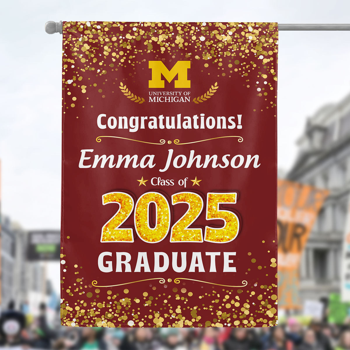 Custom Graduation - Personalized House Flag