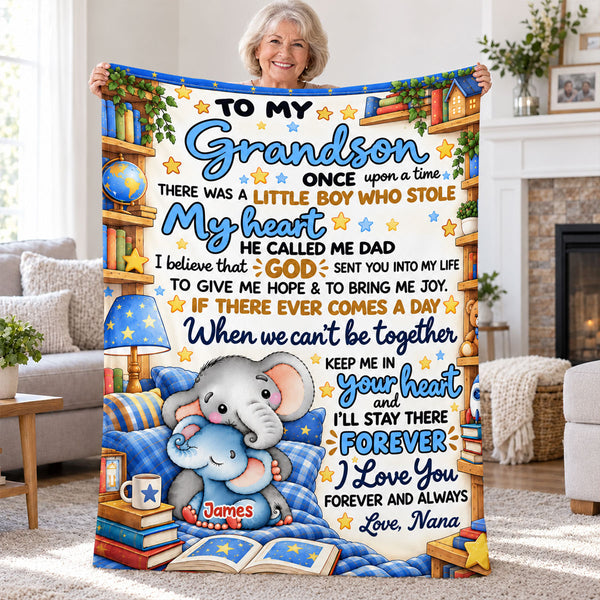 To My Granddaughter My Grandson I Want You Know How Much I Love You - Personalized Fleece Blanket