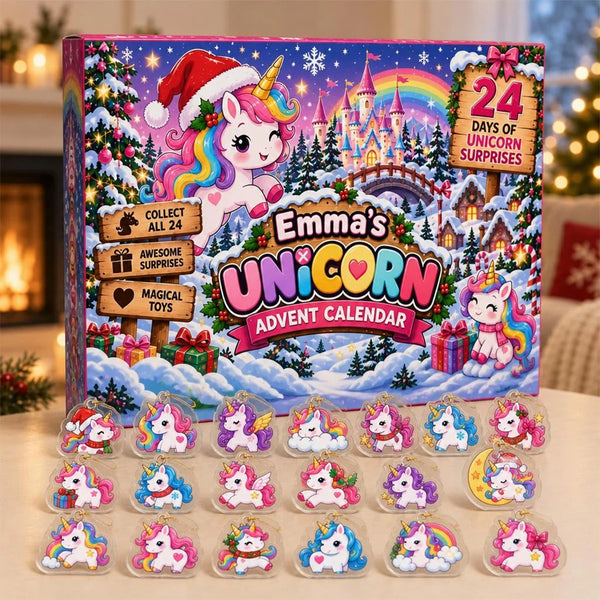 24 Days of Unicorns - Personalized Christmas Advent Calendar