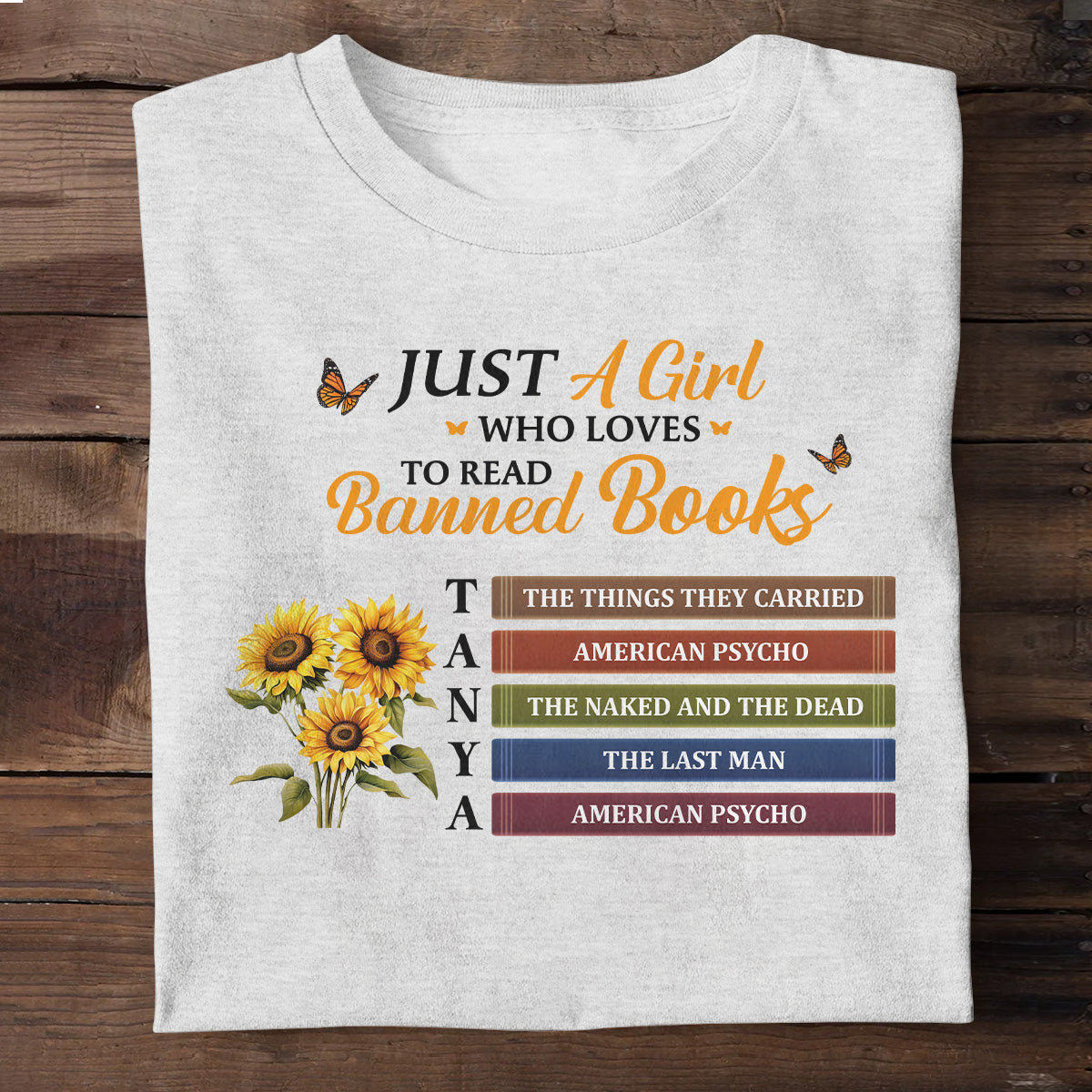 Just A Girl Who Loves To Read Banned Books - Personalized Unisex T-shirt