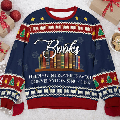 Helping Introverts Avoid Conversation - Personalized 3D Sweatshirt