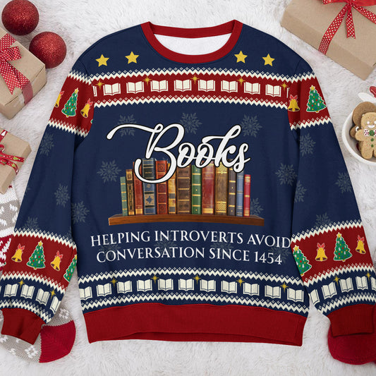 Helping Introverts Avoid Conversation - Personalized 3D Sweatshirt