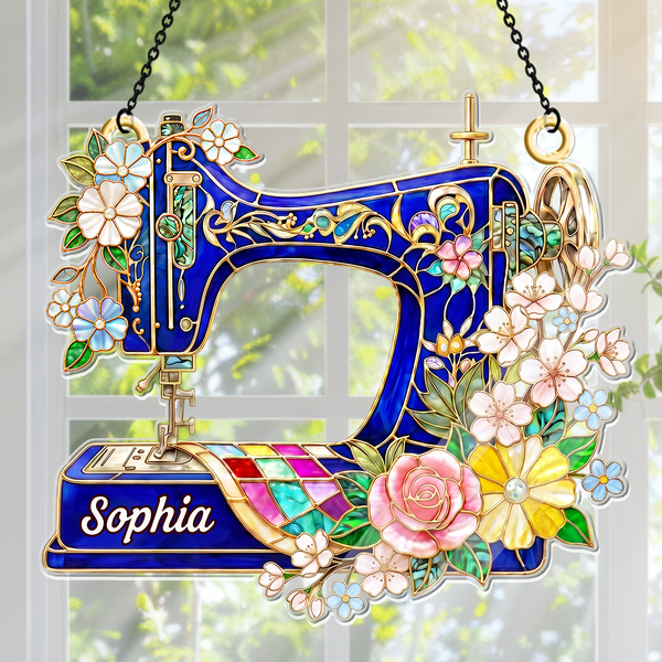 Love Sewing - Personalized Acrylic Suncatcher