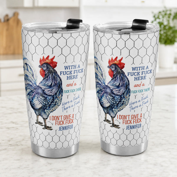 With A F F Here - Personalized Stainless Steel Tumbler
