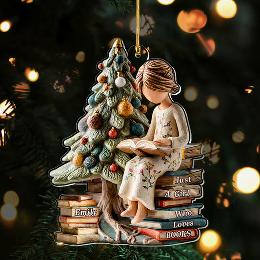Merry Christmas My Book Lover - Personalized 1-Layer Acrylic Ornament