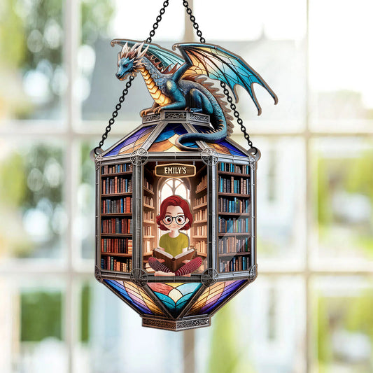 Legendary Ancient Library - Personalized Window Hanging Suncatcher