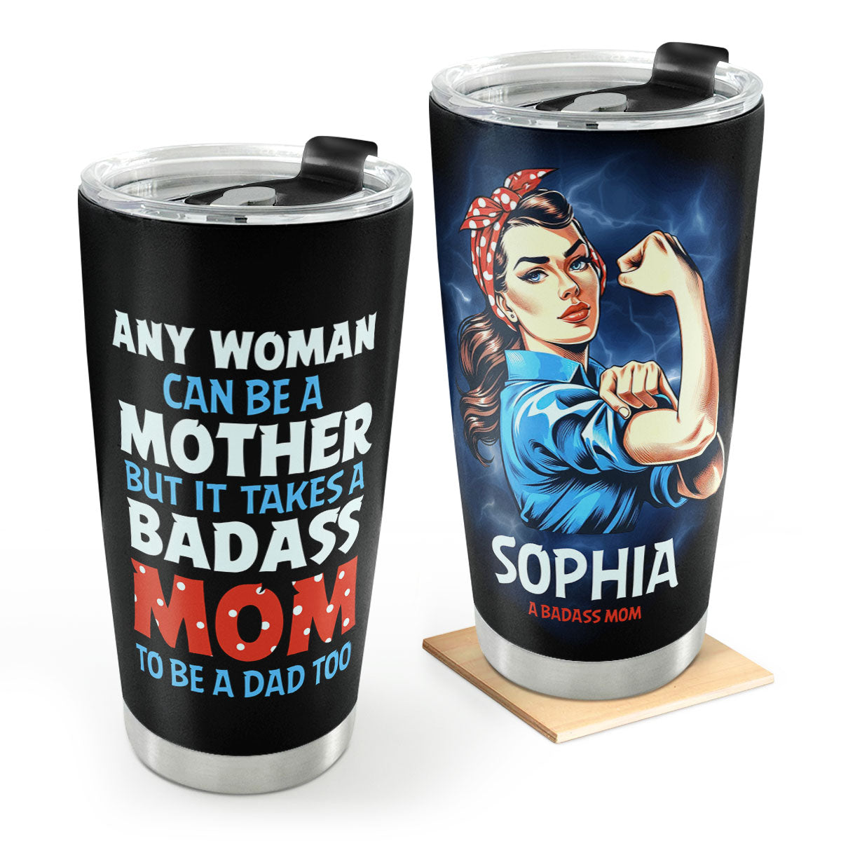 Any Woman Can Be A Mother - Personalized Stainless Steel Tumbler