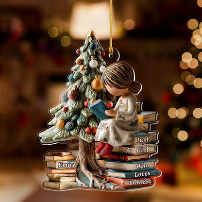 Merry Christmas My Book Lover - Personalized 1-Layer Acrylic Ornament