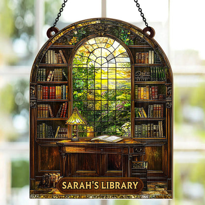 Your Library - Personalized Acrylic Suncatcher