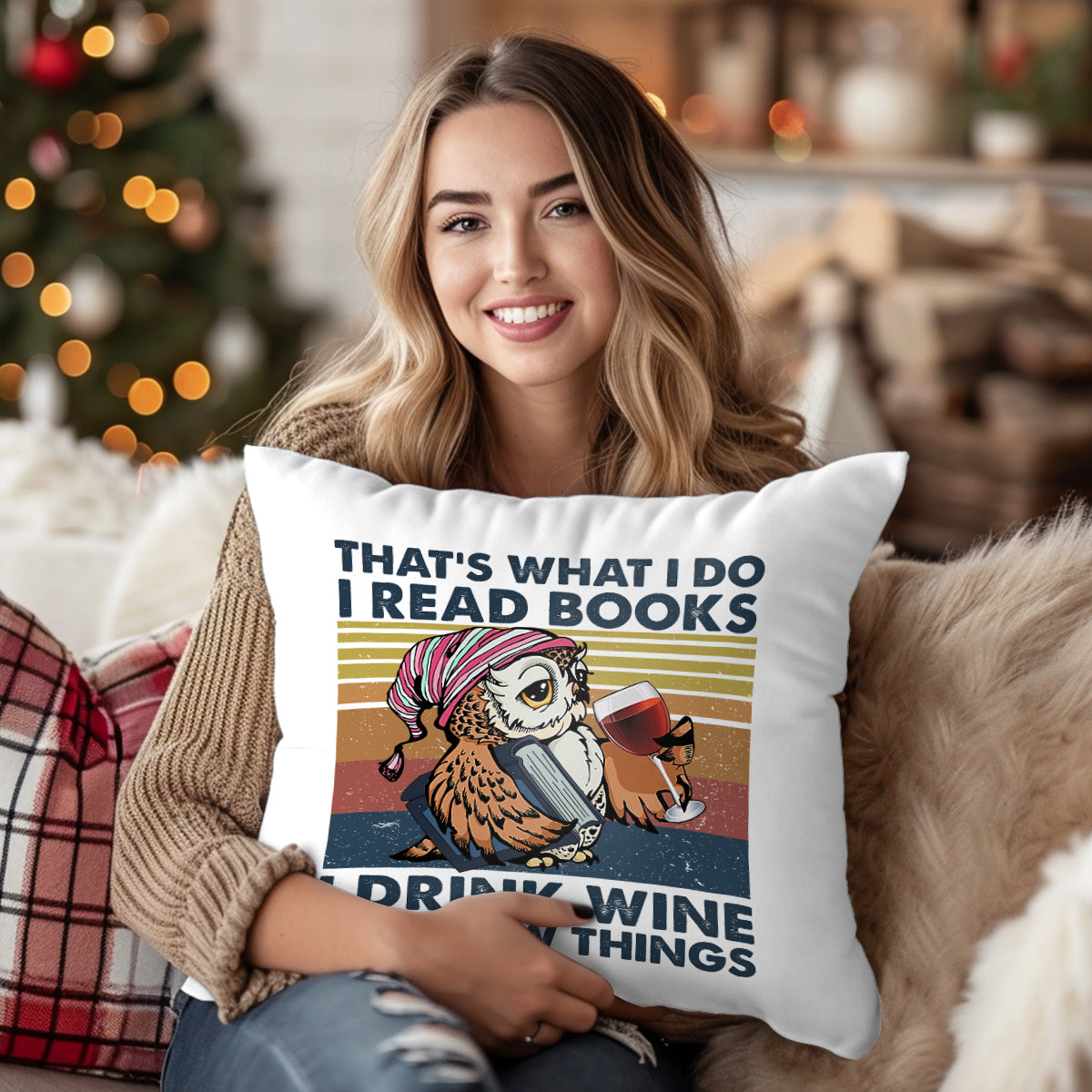 I Drink Wine And I Know Things Book Lovers Gift PILS11