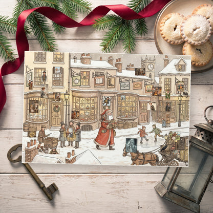 A Dickensian Christmas – Charles Dickens Advent Calendar - Personalized Advent Calendar Card