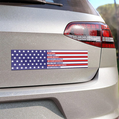 Make Americans Kind Again - Car Bumper Sticker