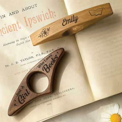 Just A Girl Who Loves Books - Personalized Book Page Holder