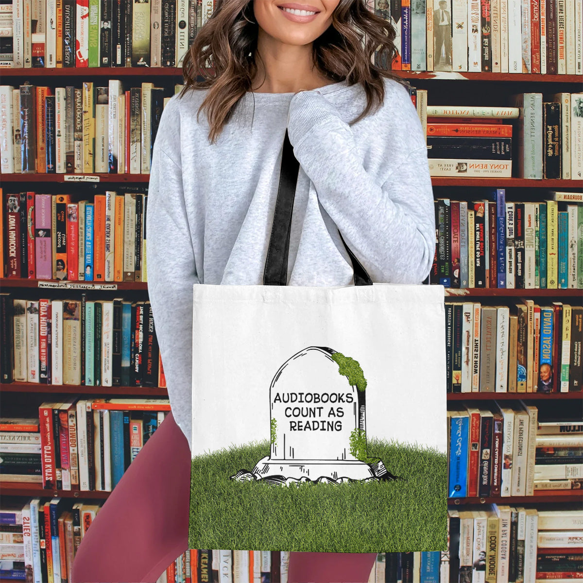 Audiobooks Count As Reading - Tote Bag