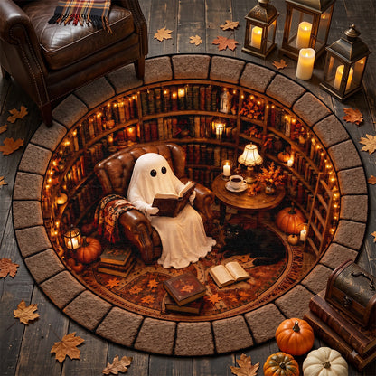 Spooky Reading Room -  Round Rug