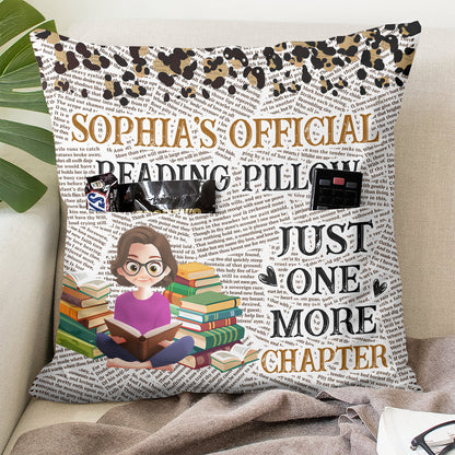 Just One More Chapter - Personalized Pocket Pillow