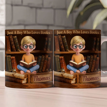 Just A Girl Who Loves Books - Personalized Ceramic Coffee Mug