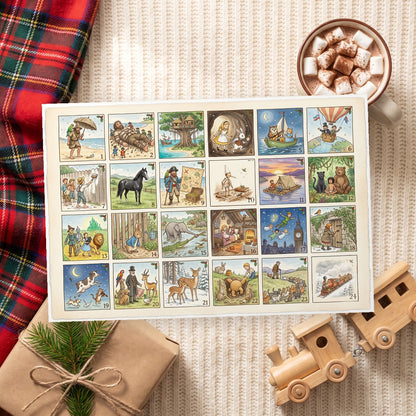Santa's Storytime Bookshop – Children's Book Advent Calendar - Personalized Advent Calendar Card