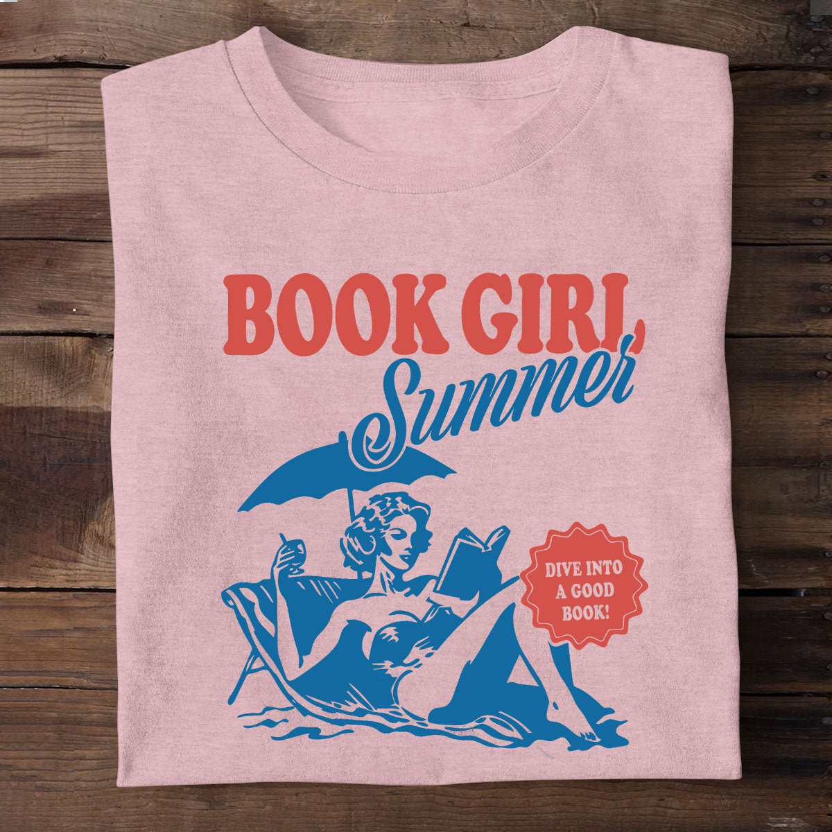 Book Girl Summer - Personalized 2D Unisex T-shirt