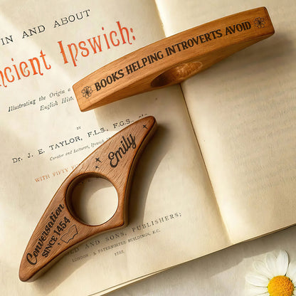 Books Helping Introverts Avoid Conversation Since 1454 - Personalized Book Page Holder