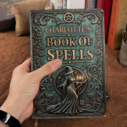 Book Of Spells - Personalized Leather Cover Notebook