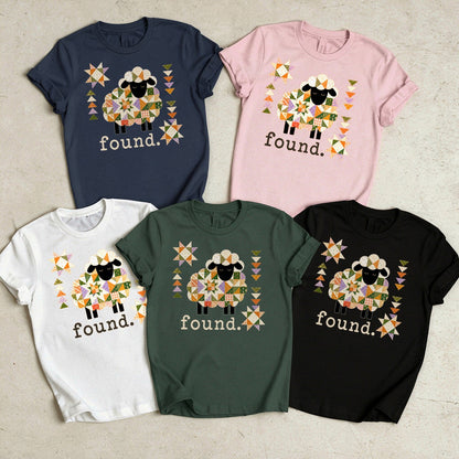 Patchwork Faith Sheep -  2D Unisex T-shirt