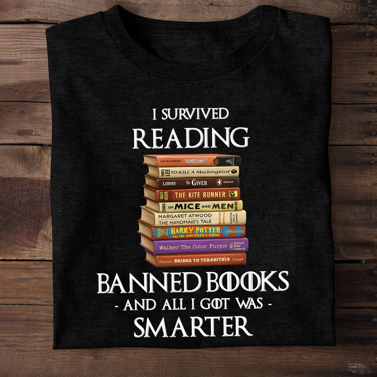 I Survived Reading Banned Books - Personalized 2D Unisex T-shirt