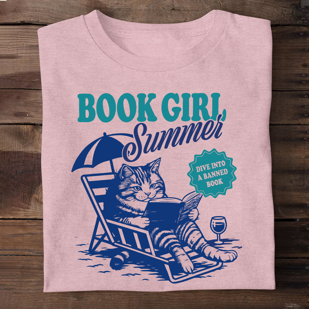 Book Girl Summer -  2D Unisex T-shirt