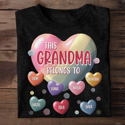 This Grandma Belongs To - Personalized Unisex T-shirt